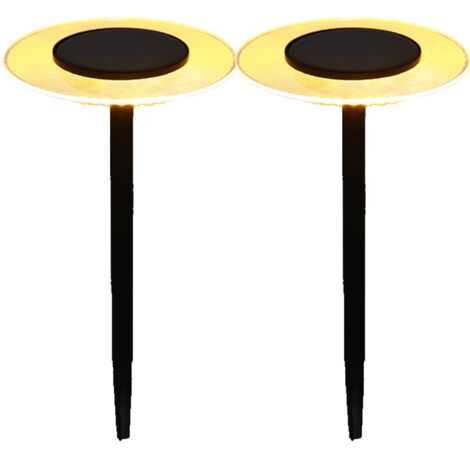 2 Balises solaires à piquer UFO H35cm (1/4)