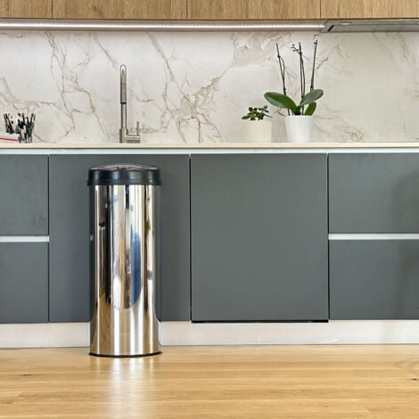 Poubelle de cuisine automatique ARTIC SILVER Argent Acier inoxydable 50 L