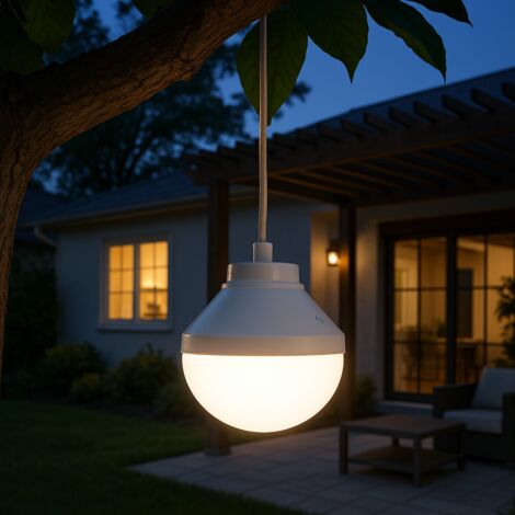 Ampoule LED rechargeable LYS Blanc  H 15cm