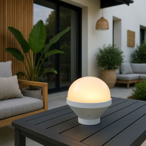 Ampoule LED rechargeable LYS Blanc  H 15cm