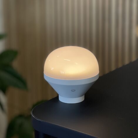 Ampoule LED rechargeable LYS Blanc  H 15cm