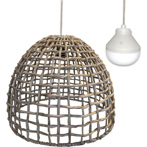 Suspension nomade AMADEO Beige Jonc de mer D50CM (1/4)