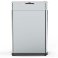 Kitchen Move – Poubelle automatique 60L inox avec couvercle à ouverture infrarouge – Base antidérapante – Fermeture silencieuse – BATD650