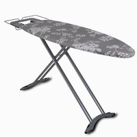 Kitchen Move – Table à repasser 130x47cm avec hauteur réglable jusqu'à 98cm – Housse 100% coton – Rembourrage ultra épais – BATMAXPLUSPRO