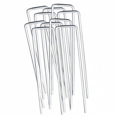 10 Agrafes pour fixation FIXSOL - Métal - 17 x 3,50 cm