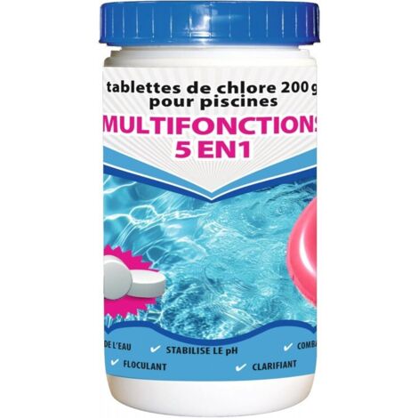 BSI - Chlore Multifonctions - 5 en 1 - Action Longue Durée - Dissolution Lente (1/2)