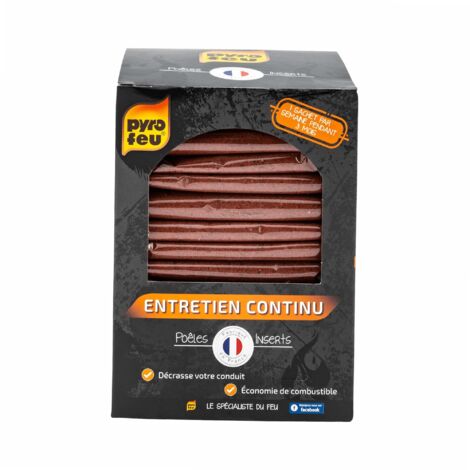 Poudre de ramonage entretien continu 14 sachets de 70g – Ramonage chimique efficace – Pour cheminées et poêles à bois – Pyrofeu - 14x70gr