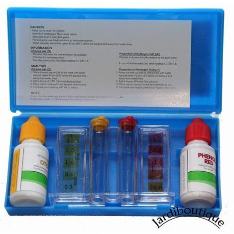 Kit d'analyse de l'eau de votre piscine - Teste d'eau piscine (1/4)