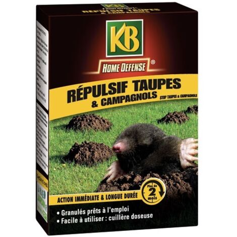 Répulsif Eucalyptus granulés 150g – Efficace contre taupes et campagnols – Action longue durée jusqu'à 85 jours – KB
