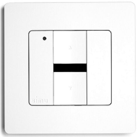 Émetteur mural radio 1 canal – Alimentation pile 3V CR2430 – Portée 150m – Compatible moteurs SIMU Radio Hz