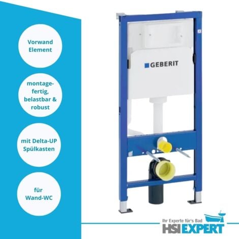 Geberit Vorwandelement Ference WC spülrandlos Komplettset Delta51