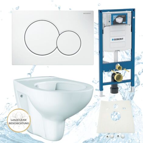 Geberit Vorwandelement Sigma Grohe WC spülrandlos Komplettset