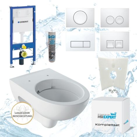 Geberit Vorwandelement Geberit Renova WC spülrandlos Komplettset Delta21
