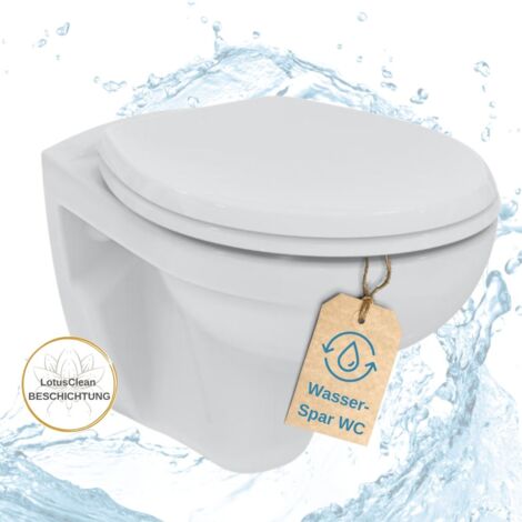 Ideal Standard Eurovit Hänge WC spülrandlos Tiefspüler WC Sitz mit Absenkautomatik Set