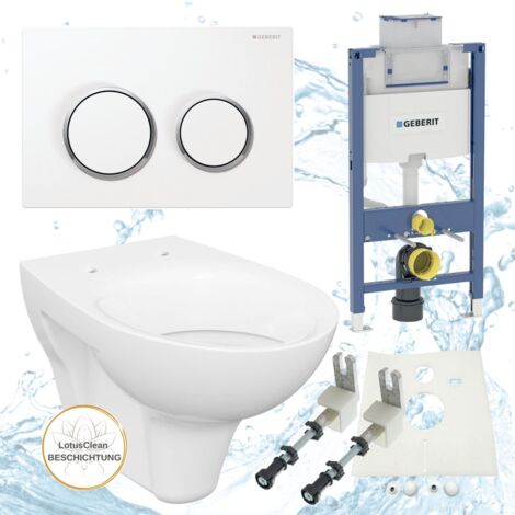 Geberit Duofix Vorwandelement Omega 98 cm Design WC + WC-Sitz Komplettset