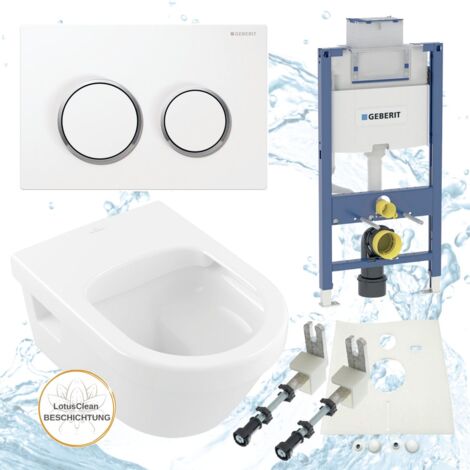 Geberit Vorwandelement Omega 98 cm Villeroy Boch Architectura WC spülrandlos Komplettset