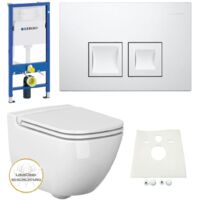 Geberit Vorwandelement Ference WC spülrandlos Komplettset Delta50