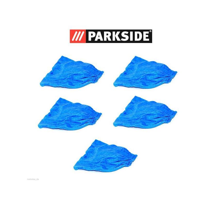 5x Textilfilter Trockenfilter Stoffbeutel blau Parkside PNTS 1300 C3 Lidl 279418