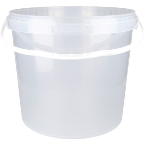Eimer mit Deckel 10 L grün/transparent, (PP) lebensmittelecht luftdicht