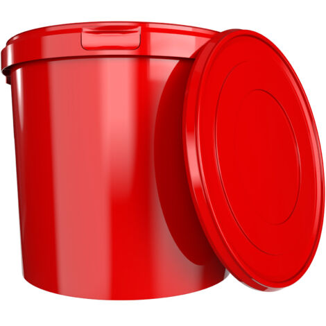 Eimer Mit Deckel 10 Liter In Rot 20 St ck eimer-mit-deckel-10-liter-in-rot-20-st-ck