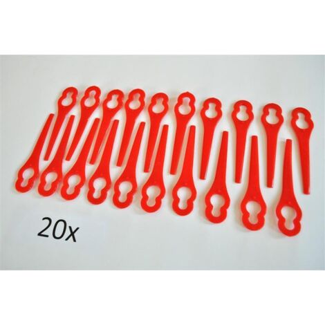 20 Kunstoffmesser für Akku Rasentrimmer