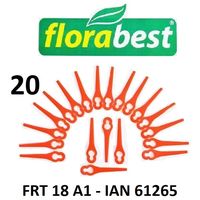 20 lames de rechange Florabest FRT18A1 - IAN 61265 Couteaux de rechange LIDL plastique