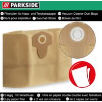 Lot De 20 Sacs Aspirateur Compatibles ALDI QUIGG UN210, LIDL Aquapur EL860 - Avec Filtres