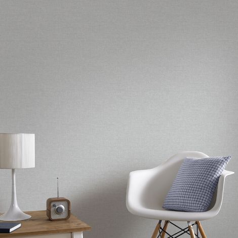Boutique Shimmer Silver Textured Plain Luxury Wallpaper