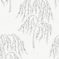 Superfresco Easy PASTE THE WALL Willow Tree Glitter Metallic Silver Wallpaper