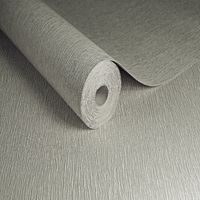 Boutique Shimmer Taupe Textured Plain Luxury Wallpaper