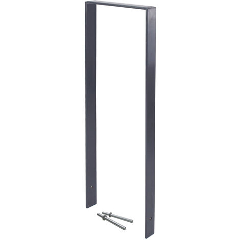 Fahrradanlehnbügel 119 x 93 cm Flachstahl 13 mm Anthrazit Einbetonieren Anlehnbügel Parker Typ U