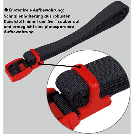 2x Spanngurt Zurrgurt Klemmschloss mit Gummischutzkappe1 tlg 2 m x 2,5 cm 500 kg