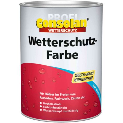 Consolan Profi Wetterschutzfarbe Silbergrau 10L Pro&nbsp5075874BaDe