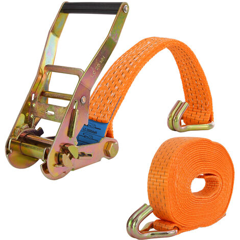 Spanngurt Ratschen Zurrgurt 8m 5000kg 5t 5to TÜV/GS ORANGE 2-tlg.