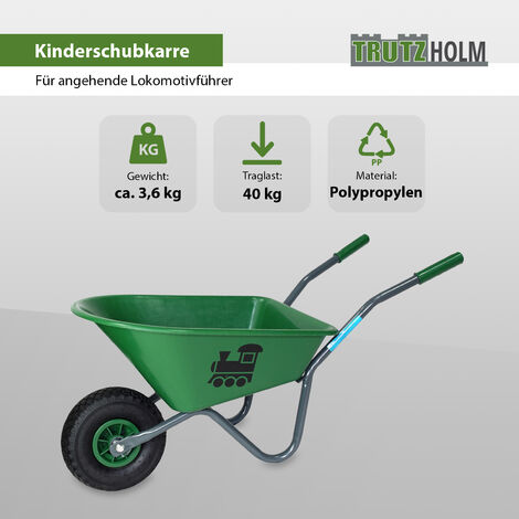 Kinderschubkarre Lokomotive Schiebkarre Metallschubkarre Gartenkarre