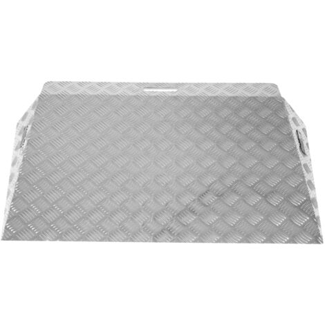 TRUTZHOLM Türschwellenrampe ca. 10 cm Höhe 60 cm Traglast 250 kg Aluminium grau Stufenrampe