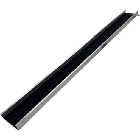 TRUTZHOLM 1x Auffahrschiene 183 cm 50 kg Alu grau starr Anti-Rutsch Beschichtung E-Bike kleine Mofas