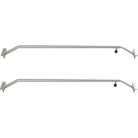 2er Set Alu-Bügel für Anhänger Flach-Planen verstellbar 1065 - 1480mm Planenstütze