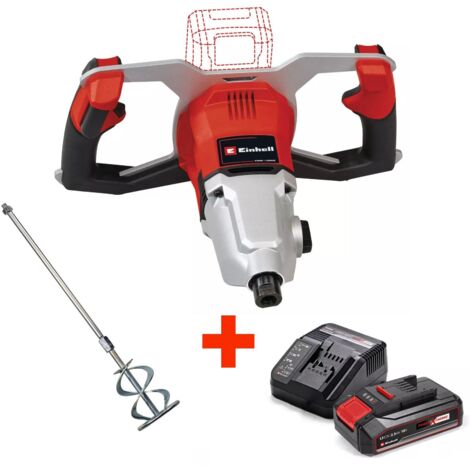Einhelll Akku Farb-/Mörtelrührer TP-MX 18-2 Li BL + 2,5Ah Starterkit