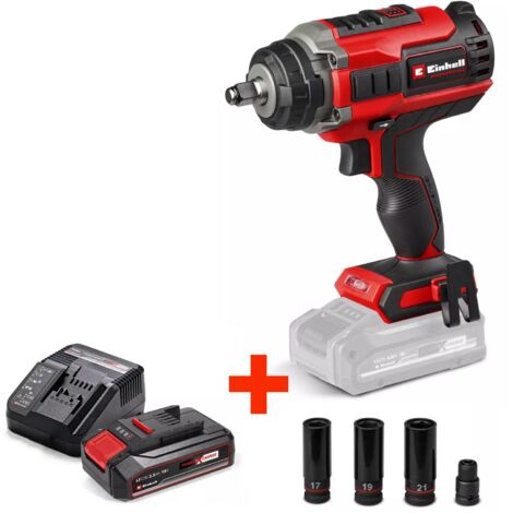 Einhell Akku-Schlagschrauber IMPAXXO 18/450 Solo inkl. Nuss-Set & 2,5 Ah Akku Starterset (1/5)