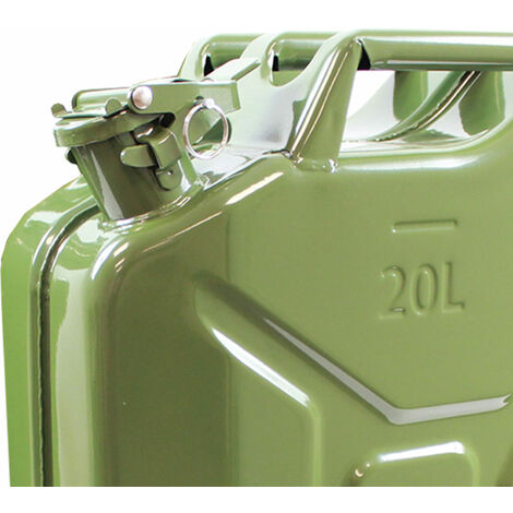 4x Benzinkanister Kraftstoffkanister Dieselkanister Kunststoff Profi 20l Oliv