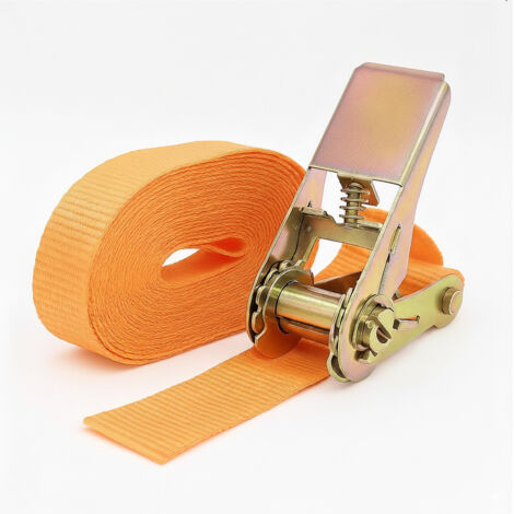 Profi Spanngurt mit Ratsche Spanngurte Zurrgurt 1-tlg 6m 800 kg TÜV/GS ORANGE