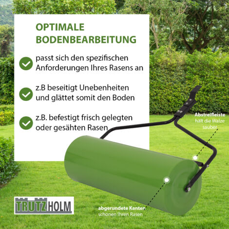 Rasenwalze Handwalze Gartenwalze Ackerwalze Rasenroller Walze Metall 60 Cm | Helo GmbH Großhandel