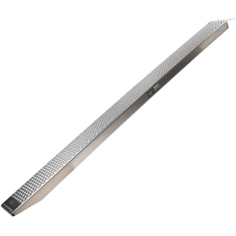 TRUTZHOLM Alu Auffahrrampe 250 cm 500 kg 26 cm breit Anti Rutsch gelocht Motorradrampe Verladerampe