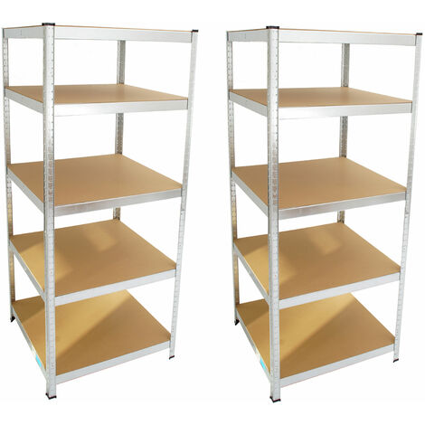 2x Schwerlastregal 180x75x75cm 875 kg 5 Böden Regal Steckregal Lagerregal (1/5)