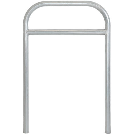 Fahrradanlehnbügel 115 x 78 cm Stahl feuerverzinkt Ø 49 mm zum Einbetonieren Fahrradständer Typ H