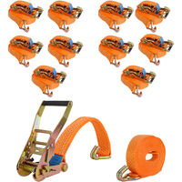 10x Profi Ratschen Spanngurt Gurt Zurrgurt Ratsche 1tlg 4m 0,8t 800kg TÜV//GS