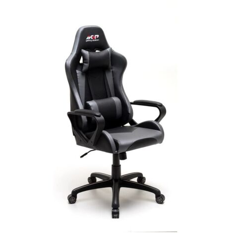Sedia da Gaming Ragazzo con Braccioli e Ruote Grigia da Cameretta Pc Consolle (1/4)