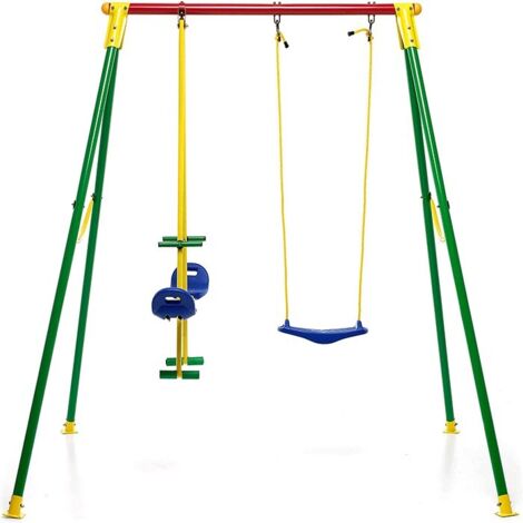 Altalena gioco per esterno da 3 posti mod. Kiko 3 per bimbi da 3 a 10 anni