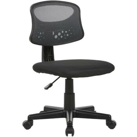 Sedia Girevole Operativa con Schienale Traspirante Pencil colore nero 43x48x77